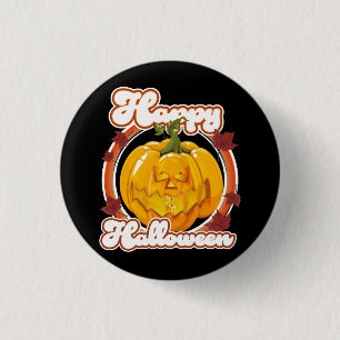 Chapa Redonda De 2,5 Cm logotipo de feliz Halloween