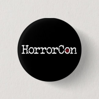 Chapa Redonda De 2,5 Cm Logotipo de HorrorCon
