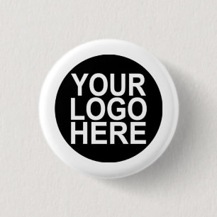 Chapa Redonda De 2,5 Cm Logotipo de personalizado de su empresa