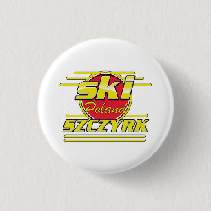 Chapa Redonda De 2,5 Cm Logotipo de Ski Szczyrk Polonia 80