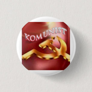 Chapa Redonda De 2,5 Cm Logotipo del Fiesta komunista