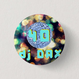 Chapa Redonda De 2,5 Cm logotipo Dj DAX40