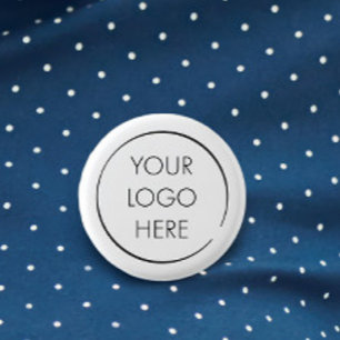 Chapa Redonda De 2,5 Cm Logotipo personalizado de presupuesto Pin de negoc