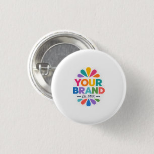 Chapa Redonda De 2,5 Cm Logotipo simple profesional Promocional empresaria