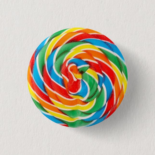Chapa Redonda De 2,5 Cm Lollipop (Anverso)
