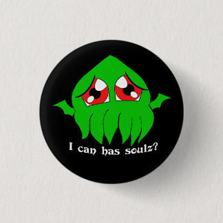 Chapa Redonda De 2,5 Cm Lolthulu de Chibi Cthulu