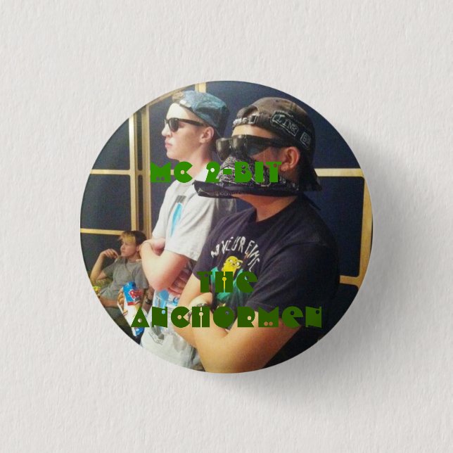 Chapa Redonda De 2,5 Cm Los Anchormen: Kennan (Anverso)