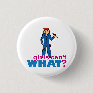 Chapa Redonda De 2,5 Cm ¿Los Chicas no pueden qué? Colorizar mis diseños