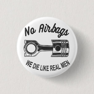 Chapa Redonda De 2,5 Cm Los hombres aceleran el Carreras, el coche deporti