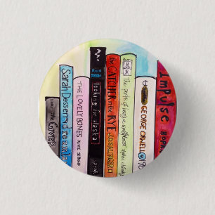Chapa Redonda De 2,5 Cm Los libros I tienen gusto/amor