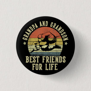 Chapa Redonda De 2,5 Cm Los mejores amigos del abuelo por vida divertidos
