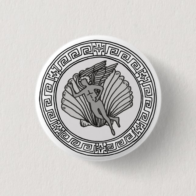 Chapa Redonda De 2,5 Cm ¡Los olímpicos! Insignia de símbolo Aphrodite / Ve (Anverso)