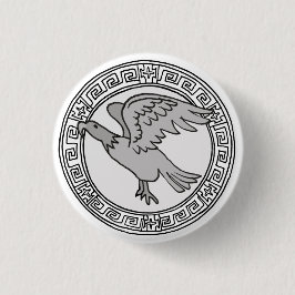 Chapa Redonda De 2,5 Cm ¡Los olímpicos! Símbolo Zeus / Júpiter