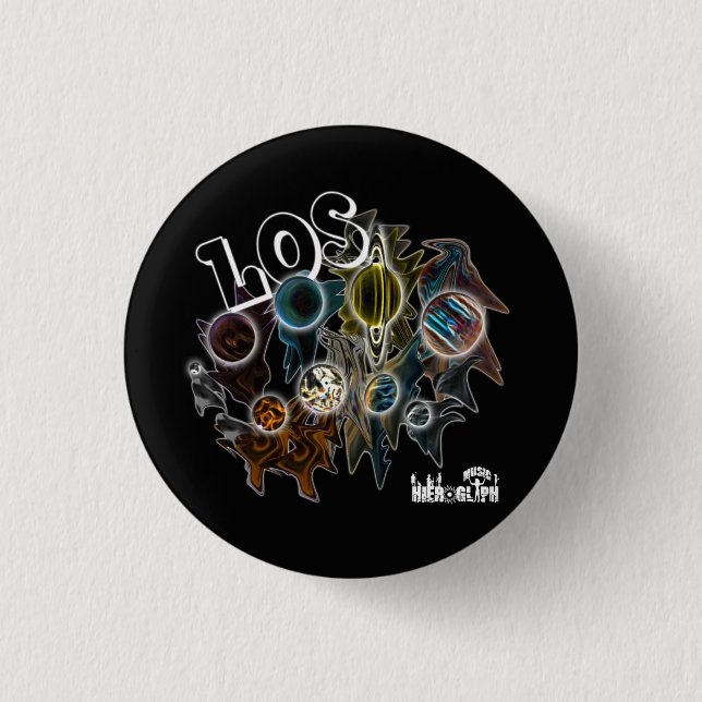 Chapa Redonda De 2,5 Cm Los Planetas (Anverso)