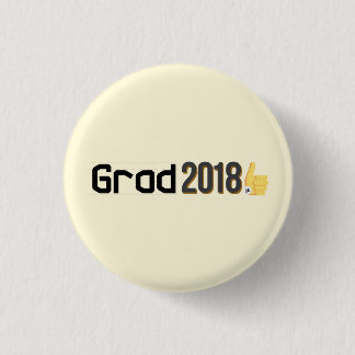 Chapa Redonda De 2,5 Cm Los pulgares del graduado 2018 suben el mini Pin
