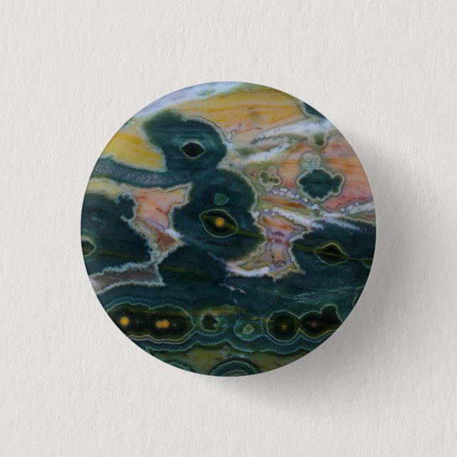 Chapa Redonda De 2,5 Cm Losa de Jasper Oceánico (Anverso)