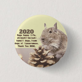 CHAPA REDONDA DE 2,5 CM LOVE ♡ DEGU 2020