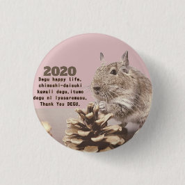 CHAPA REDONDA DE 2,5 CM LOVE ♡ DEGU 2020