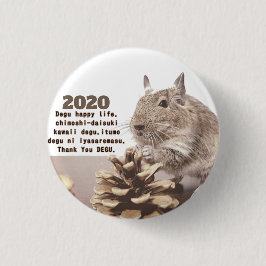 CHAPA REDONDA DE 2,5 CM LOVE ♡ DEGU 2020