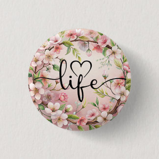 Chapa Redonda De 2,5 Cm Love of life quote
