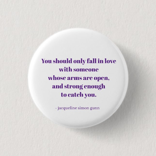 Chapa Redonda De 2,5 Cm Love quote (Anverso)