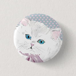 Chapa Redonda De 2,5 Cm lovely kitty