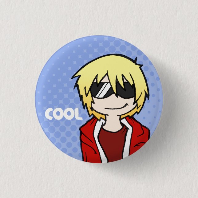 Chapa Redonda De 2,5 Cm Lucas Button (Anverso)