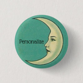 Chapa Redonda De 2,5 Cm Luna de media luna