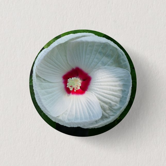 Chapa Redonda De 2,5 Cm Luna Hibiscus (Anverso)