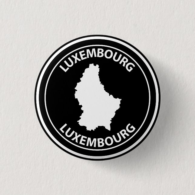 Chapa Redonda De 2,5 Cm Luxemburgo (Anverso)