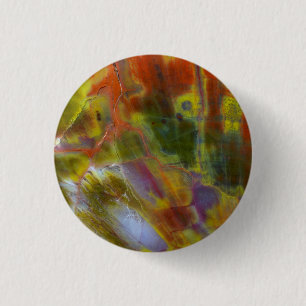 Chapa Redonda De 2,5 Cm Madera petrificada arcoiris