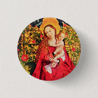 CHAPA REDONDA DE 2,5 CM MADONNA DEL ROSA BOWER