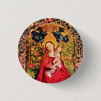 CHAPA REDONDA DE 2,5 CM MADONNA DEL ROSA BOWER