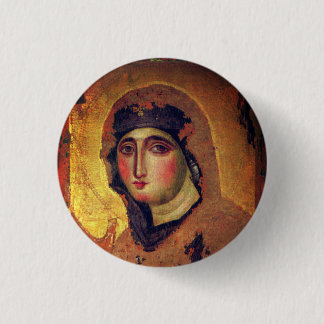 Chapa Redonda De 2,5 Cm Madonna del Rosario - siglo VI