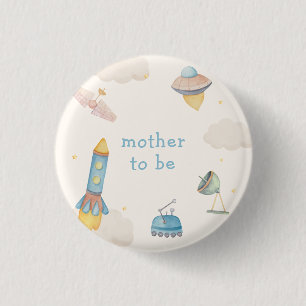 Chapa Redonda De 2,5 Cm Madre Futurama Boho Cohete Espacio Exterior Baby S