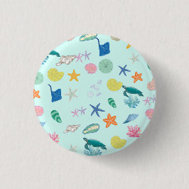 Chapa Redonda De 2,5 Cm Mágica marina