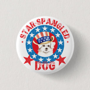 Chapa Redonda De 2,5 Cm Maltés patriótico