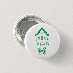 Chapa Redonda De 2,5 Cm Mamá de la Casa Verde personalizada para ser