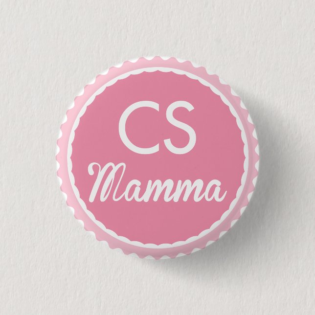 Chapa Redonda De 2,5 Cm Mama del CS (Anverso)