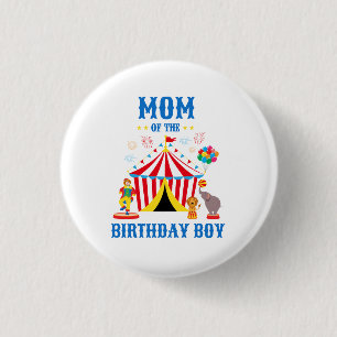 Chapa Redonda De 2,5 Cm Mamá del tema del circo de Personalizado de cumple