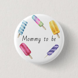 Chapa Redonda De 2,5 Cm Mamá paleta de acuarela para ser