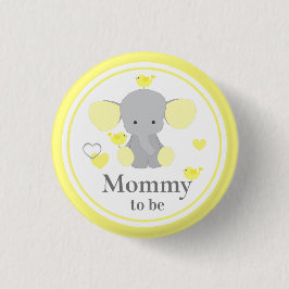 Chapa Redonda De 2,5 Cm Mamá Para Ser Niño Chica Ducha Elefante