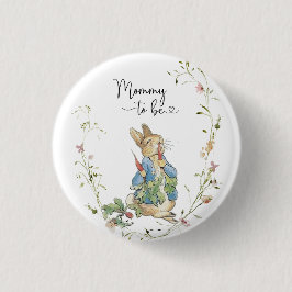 Chapa Redonda De 2,5 Cm Mamá para ser Peter Rabbit Wildflower WatercolButt