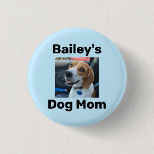 Chapa Redonda De 2,5 Cm Mamá Perro Personalizada
