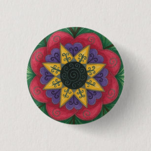 Chapa Redonda De 2,5 Cm Mandala de jardín sobredimensionado