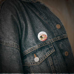 Chapa Redonda De 2,5 Cm Maneki Neko Lucky Poiluna