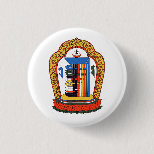 Chapa Redonda De 2,5 Cm Mantra Kalachakra budista tibetano