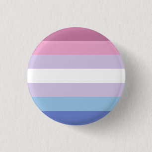 Chapa Redonda De 2,5 Cm Marca de bandera del orgullo bisexual