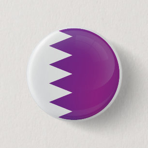 Chapa Redonda De 2,5 Cm Marca de icono de la ronda de Qatar