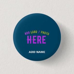 CHAPA REDONDA DE 2,5 CM MARCA VERIFICADA AZUL AZUL DE ESTILO PERSONALIZADO